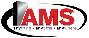 AMS logo, anything, anytime, anywhere.