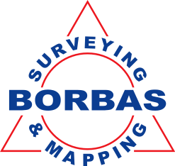 Borbas Surveying & Mapping logo.