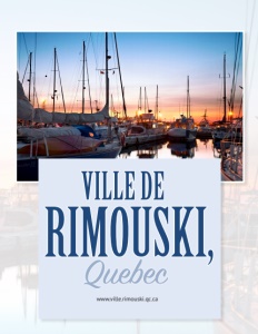 Ville de Rimouski Quebec brochure cover.