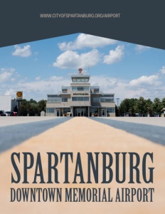 Spartanburg Downtown Memorial Airport brochure cover.