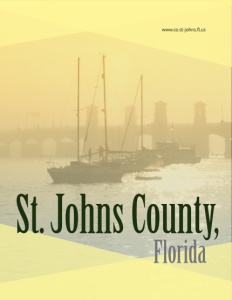 St. Johns County Florida brochure cover.