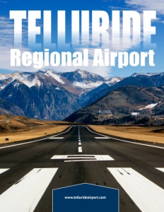 Telluride Regional Airport brochure cover.
