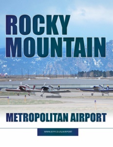 Rocky Mountain Metropolitan Airport brochure cover.