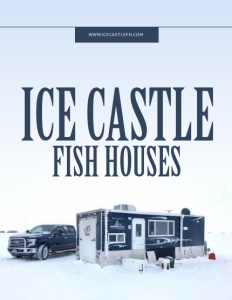 Ice Castle Fish Houses brochure cover.