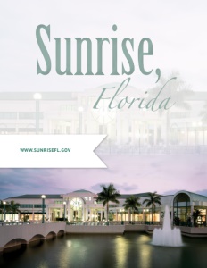 Sunrise, Florida brochure cover.