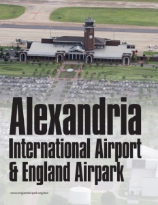 Alexandria International Airport & England Airpark brochure cover.