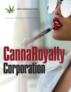 CannaRoyalty Corporation brochure cover.