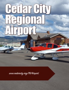 Cedar City Regional Airport brochure cover.