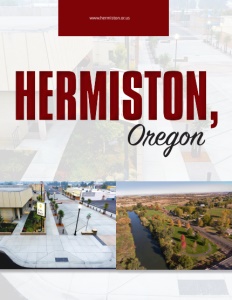 Hermiston, Oregon brochure cover.