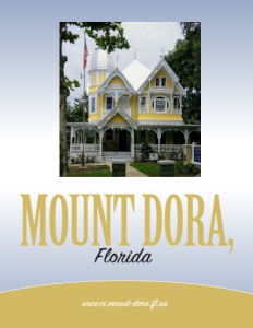 Mount Dora, Florida brochure cover.