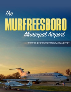 The Murfreesboro Municipal Airport brochure cover.
