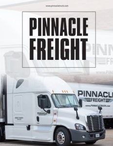 Pinnacle Freight brochure cover.