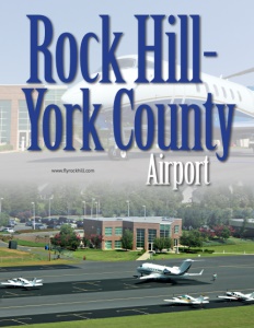 Rock Hill-York County Airport brochure cover.