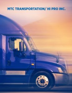 MTC Transportation brochure cover.