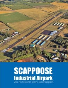 Scappoose Industrial Airpark brochure cover.