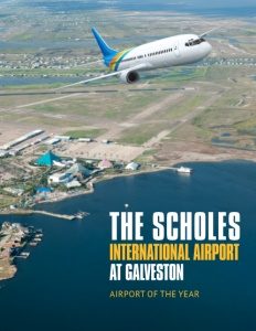 The Scholes International Airport at Galveston brochure cover.