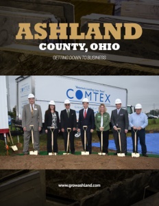 Ashland County, Ohio brochure cover.