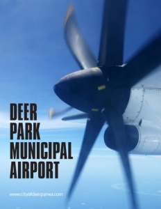 The Deer Park Municipal Airport brochure cover.