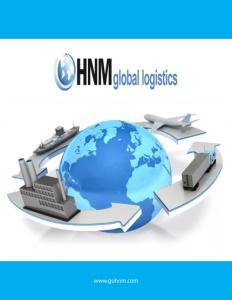 HNM Global Logistics brochure cover.