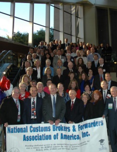 The National Customs Brokers & Forwarders Association of America brochure cover. NCBFAA.