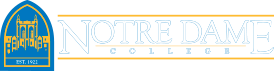 Notre Dame College logo.