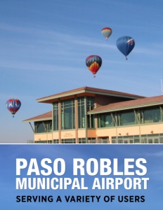 Paso Robles Municipal Airport brochure cover.