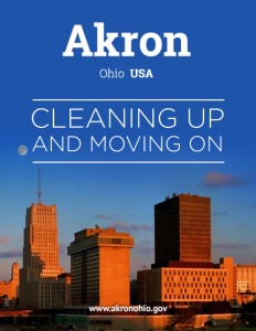 Akron, Ohio brochure cover.