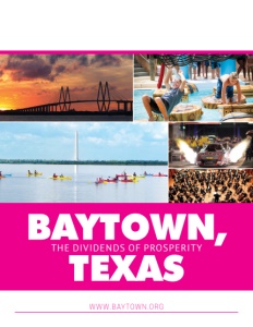 Baytown, Texas brochure cover.