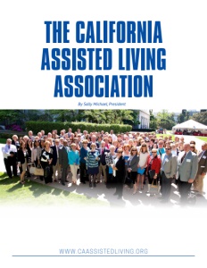 The California Assisted Living Association brochure cover.