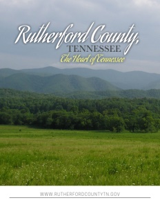 Rutherford County, Tennessee brochure cover.