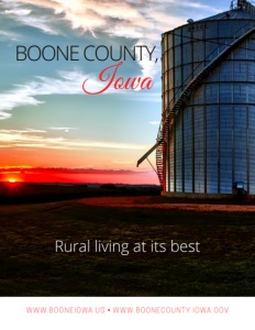 Boone County, Iowa brochure cover.