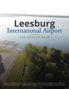 Leesburg International Airport brochure cover.