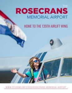 The Rosecrans Memorial Airport brochure cover.