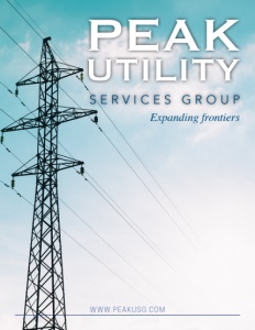 Peak Utility Services Group brochure cover.