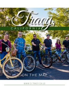 Tracy, California brochure cover.