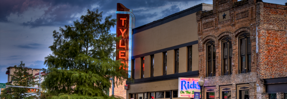 Tyler, Texas street.
