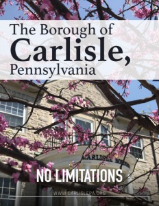 The Borough of Carlisle, Pennsylvania brochure cover.
