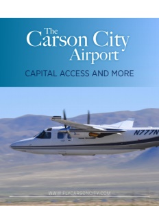 Carson City Airport brochure cover.