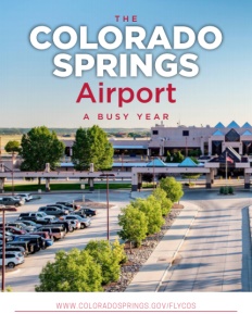 Colorado Springs Airport brochure cover.