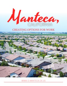 Manteca, California brochure cover.