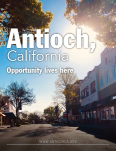 Antioch, California brochure cover.