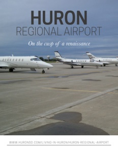 Huron Regional Airport brochure cover.