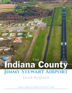 Indiana County Jimmy Stewart Airport brochure cover.
