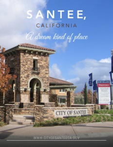 Santee, California brochure cover.