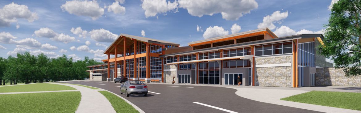 Texarkana Regional Airport terminal rendering.