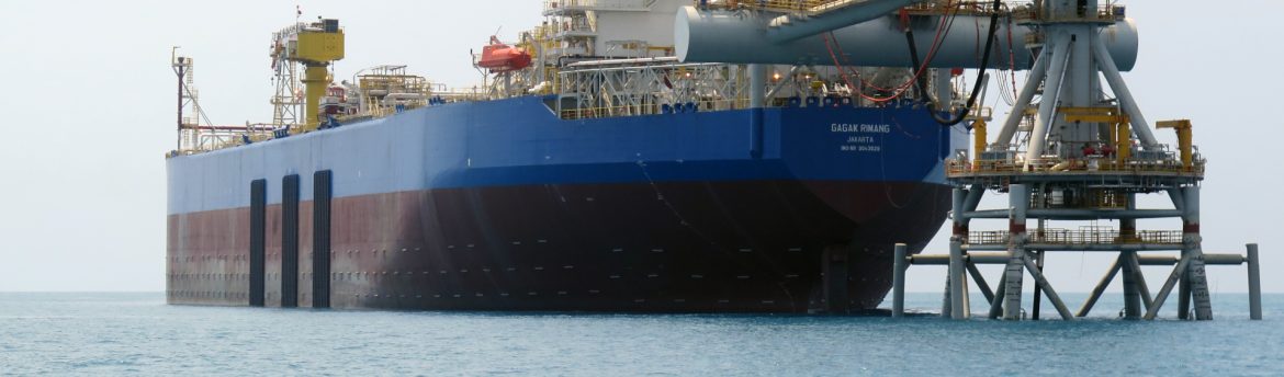 SOFEC Inc. tower yoke with boat attached in Indonesia