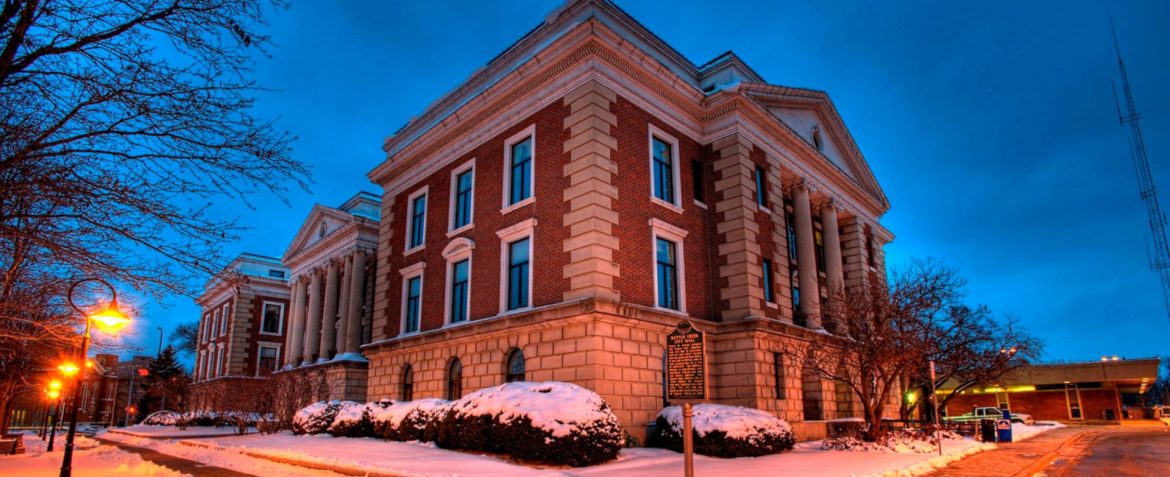 Battle Creek, Michigan City Hall Exterior.